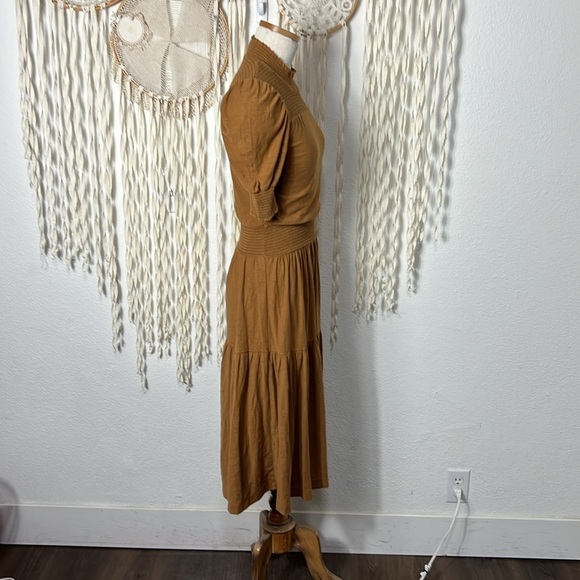 Nation LTD Brown Short Sleeve Midi Dress Size XS - Picture 5 of 14